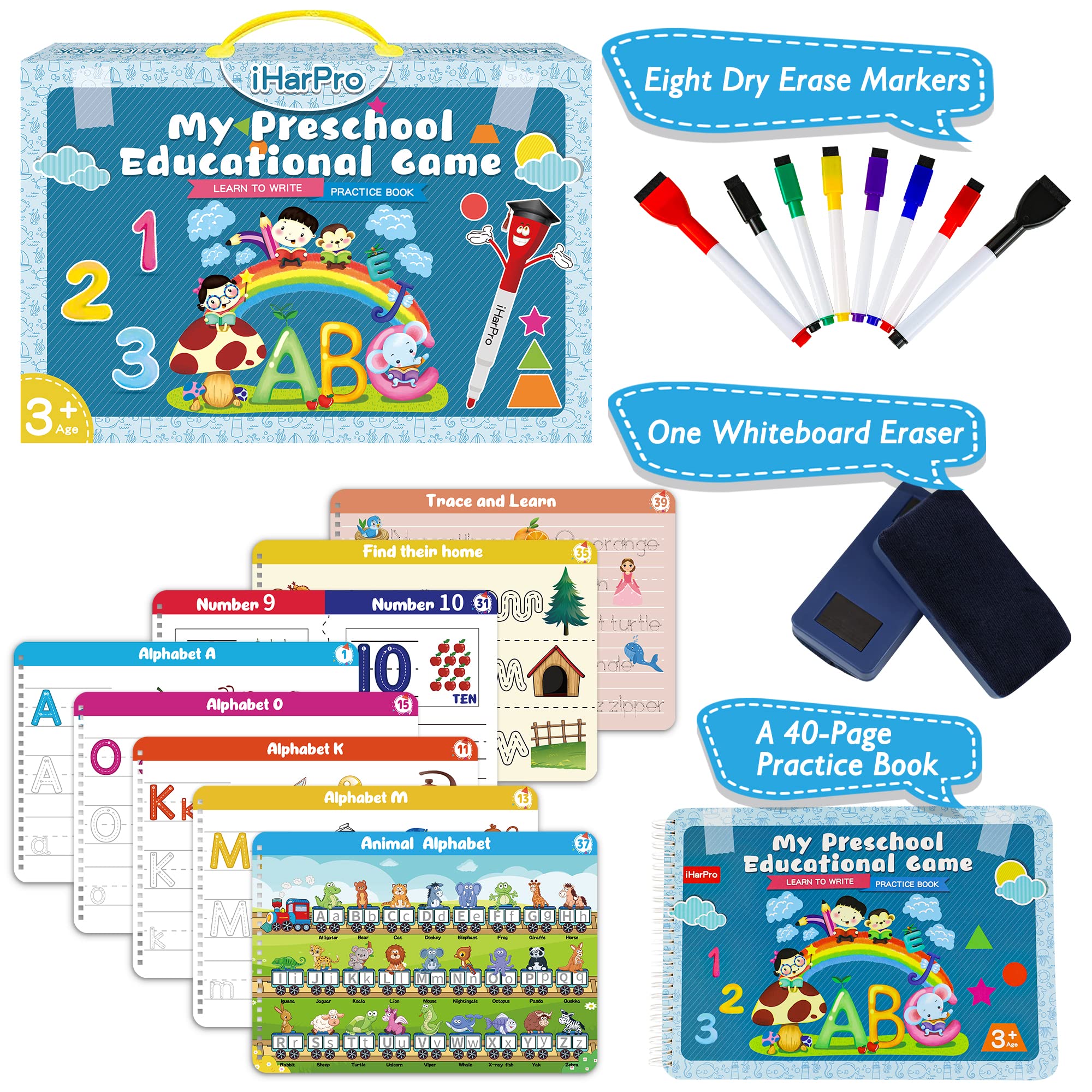 iHarPro Montessori learning activity promotes early literacy and concentration.