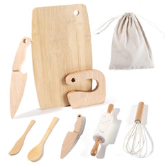 IHFAIO rolling pin wooden for kid-friendly rolling and practice.
