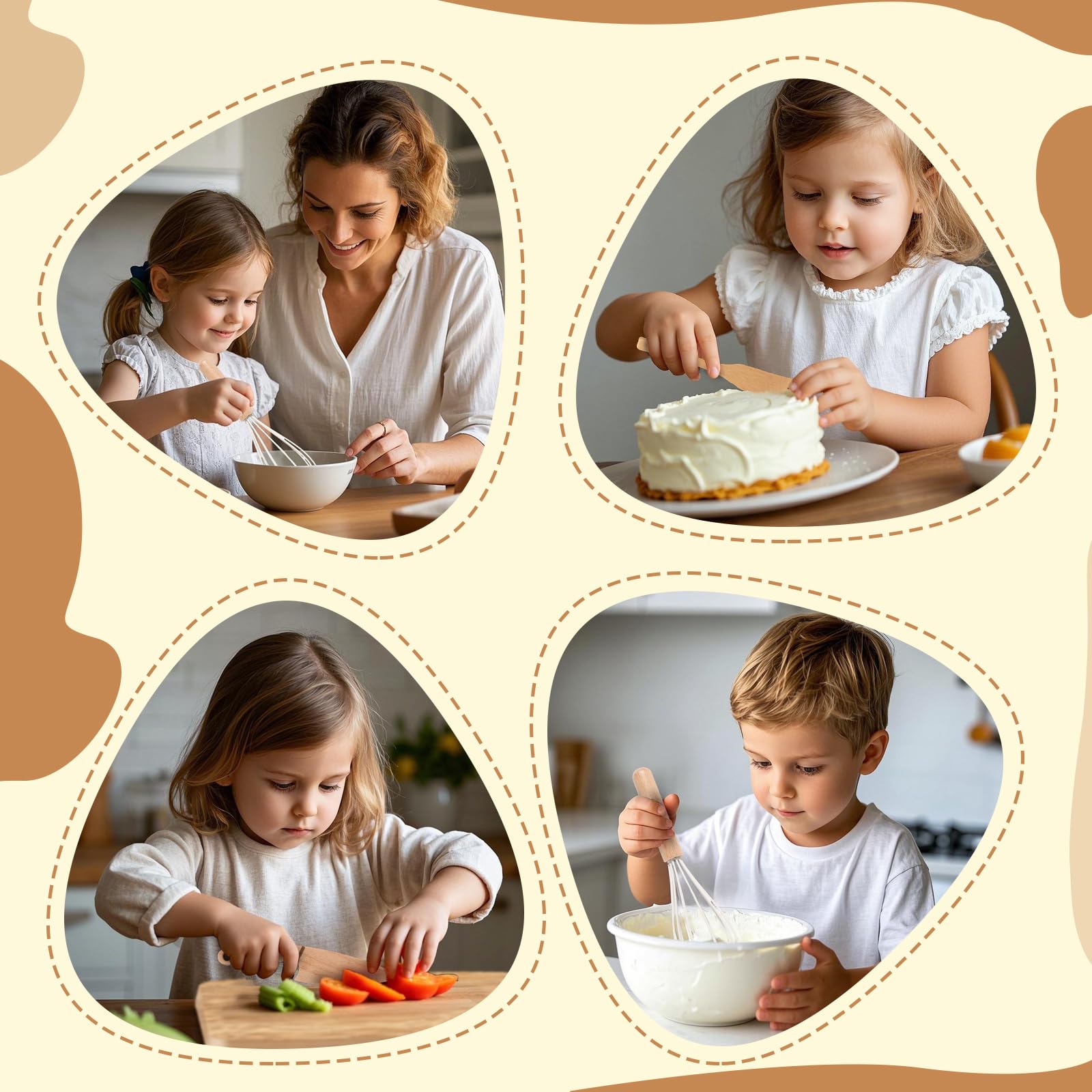 IHFAIO toddler knife small rounded tip for safe cutting.