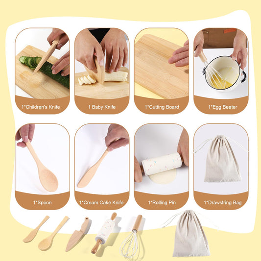 IHFAIO whisk wooden handle ideal for light mixing and batter tasks.
