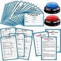 IIDEA Bible Feud buzzer glows during gameplay, adding authentic show-style excitement.