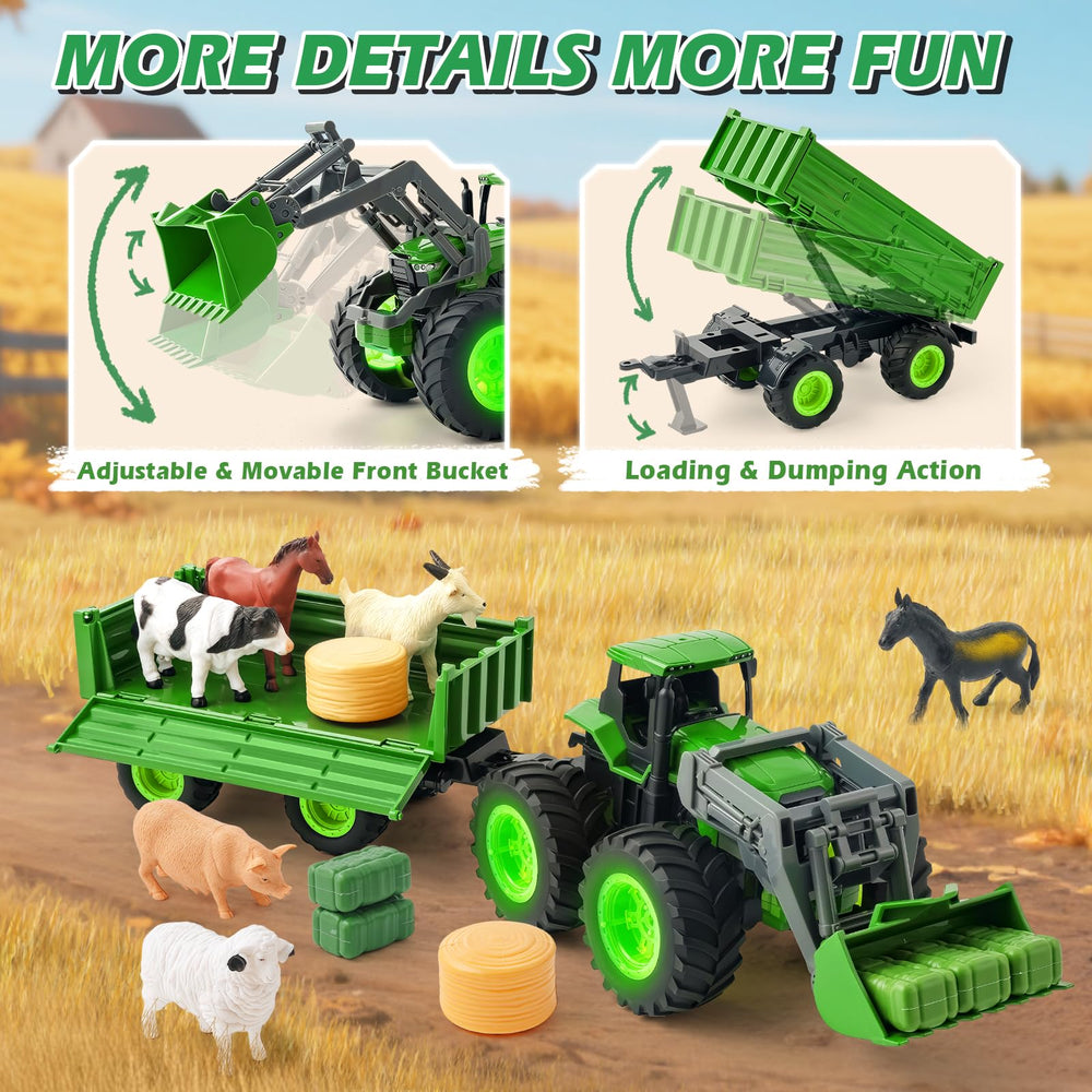 IJIGU farm accessories with animals boosts storytelling and role play.
