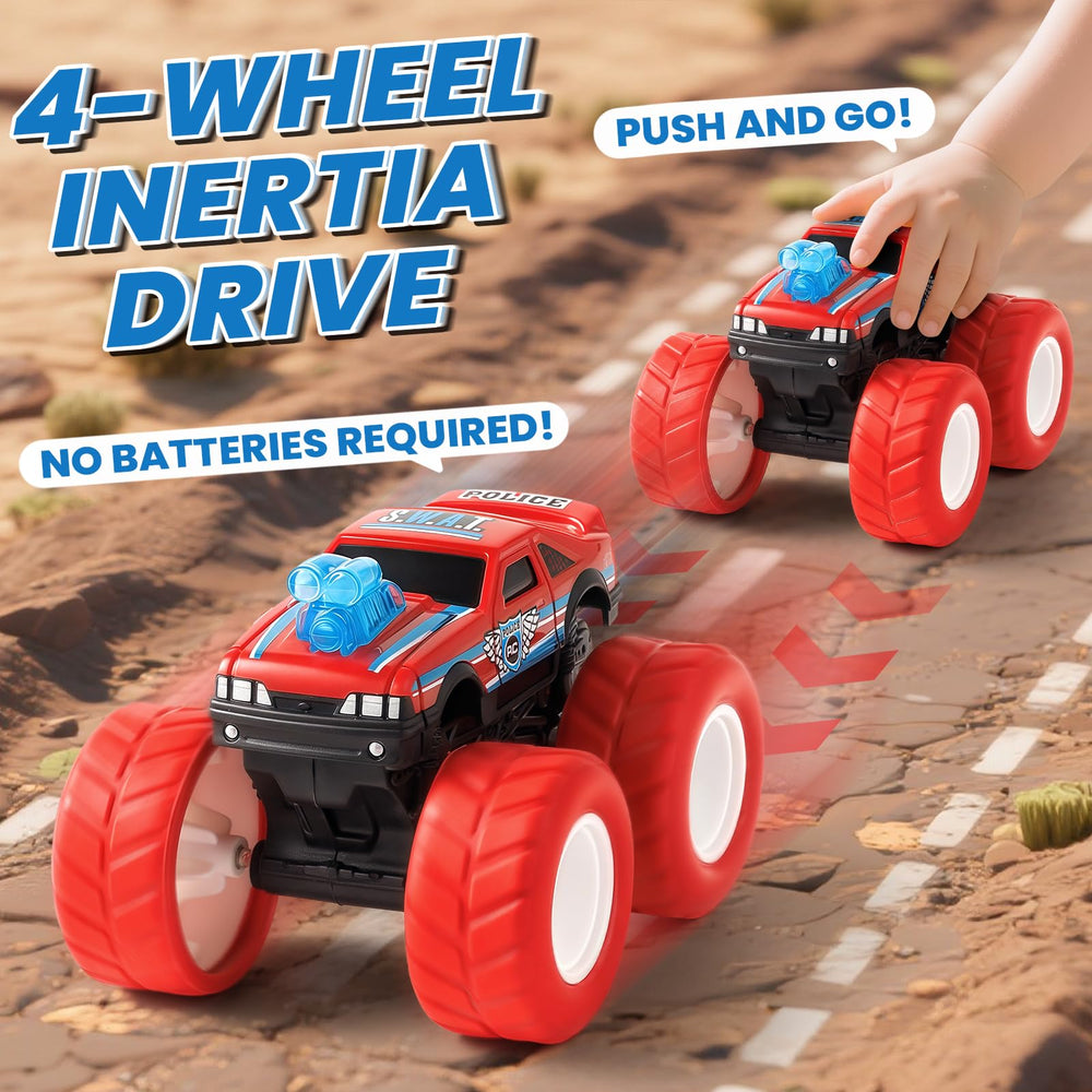 IJIGU durable ABS plastic monster trucks with BPA-free mud coating ensure safe play.