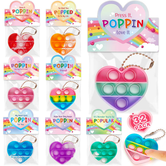 IJIGU Valentines card set with 32 heart designs, ideal for classroom exchanges.
