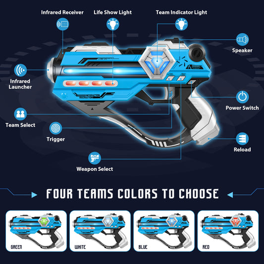 IJO Laser Tag Vests with digital LED score display for competitive play
