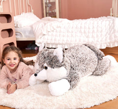IKASA EN71 and ASTM certified wolf plush ensures safe play.