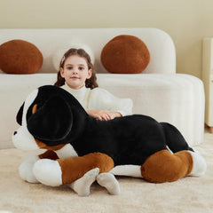 IKASA Giant Bernese Mountain Dog plush side view showing oversized design