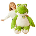 IKASA giant frog plush, 30 inch, perfect for big hugs and imaginative play.