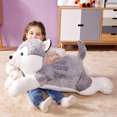 IKASA giant husky face detail highlights eyes and nose for cute display