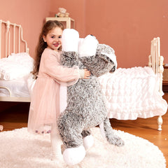 IKASA giant wolf in a cozy bedroom décor scene.