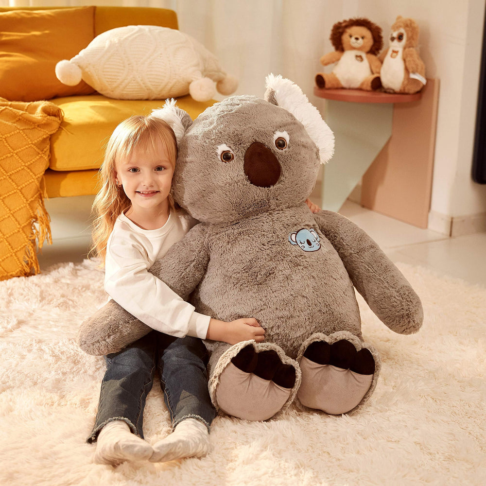 IKASA oversized koala cuddle buddy ideal for kids' rooms and gifts.