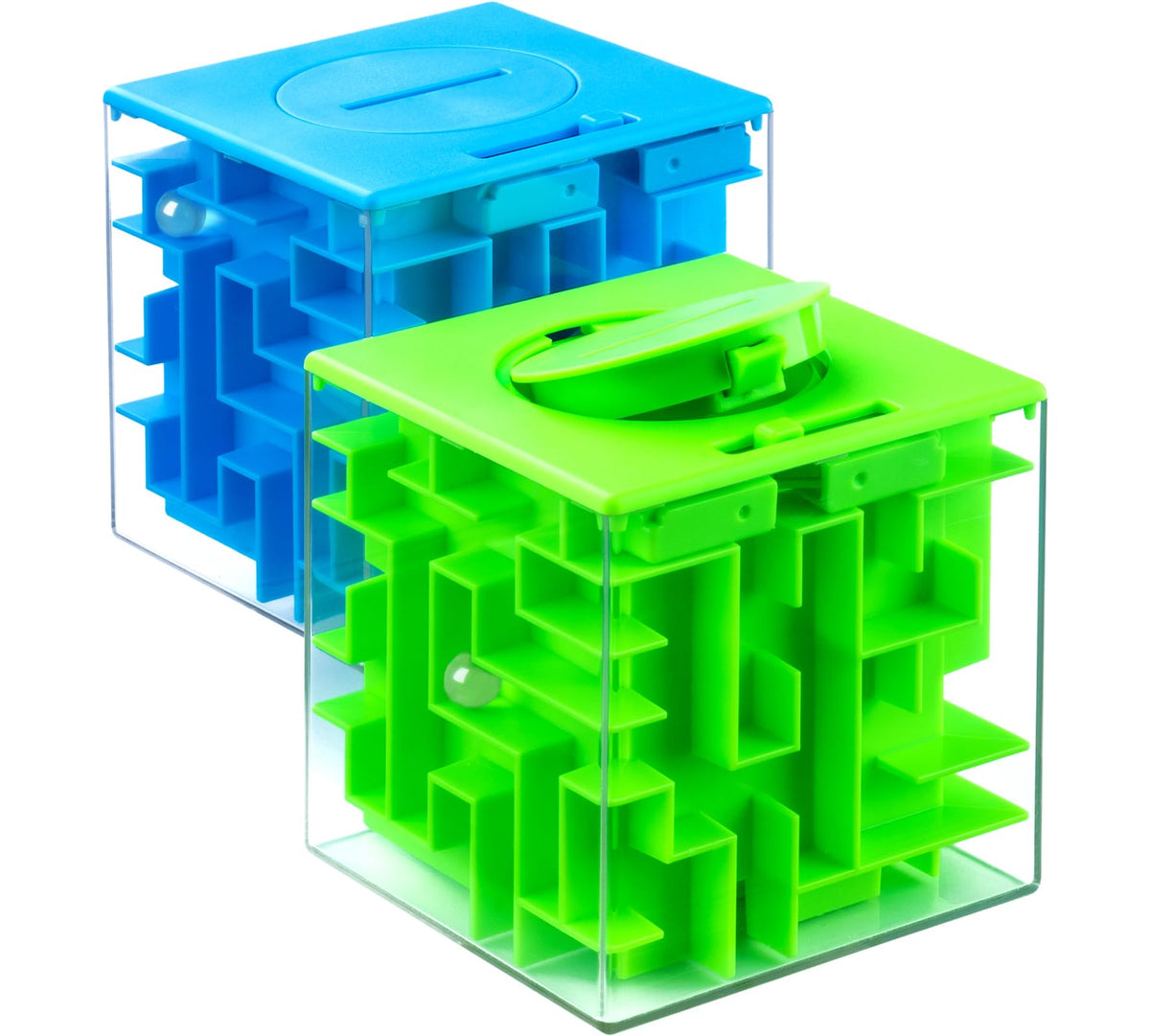 ikeelo Money Maze Box blue design for fun gift-giving and interactive learning