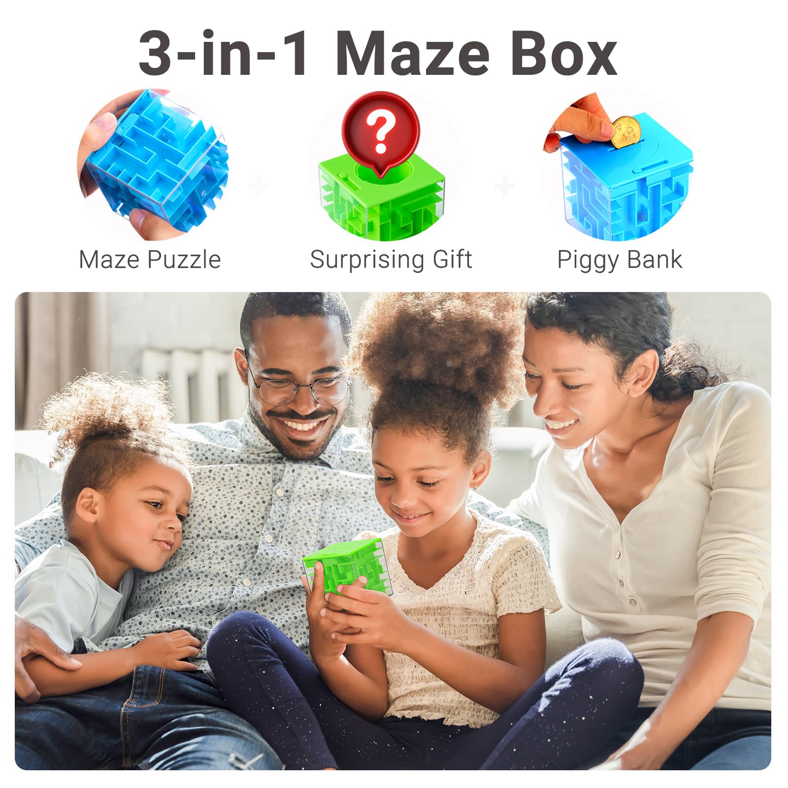 ikeelo Money Maze Box green design promotes engagement and hands-on problem solving