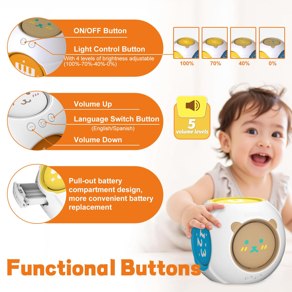 iKOIHO baby toy musical-buttons showcasing tactile feedback for motor skill development