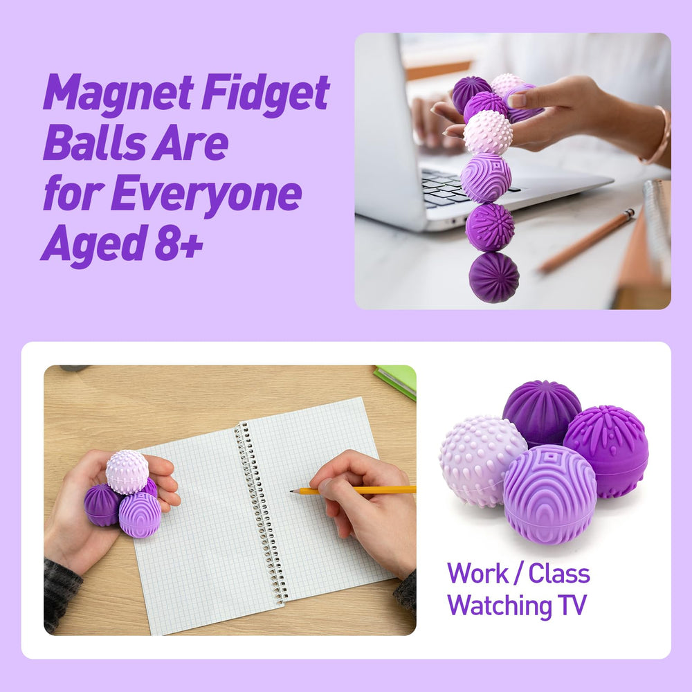 iKrto Lavender fidget-ball texture-2 highlights soft grip and soothing touch during work or study.