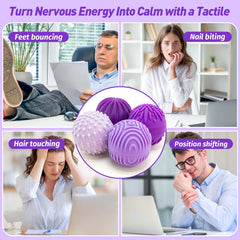 iKrto Lavender fidget-ball texture-4 conveys portability and durable protective case.