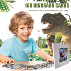IKRUZZI Dinosaur Cards back profiles reveal size, era, and other fascinating prehistoric details.