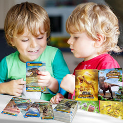IKRUZZI Dinosaur Card Laser Glow enhances visuals and collectible appeal.