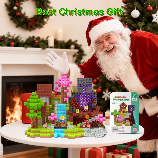 iLacven 150pcs cubes in backpack-friendly travel set for quiet entertainment