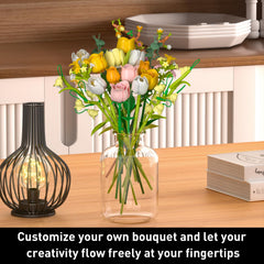 iLacven Adjustable petals and stems for customization.