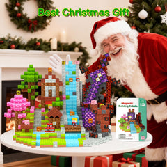 iLacven blocks with colorful cubes spark creative tower building