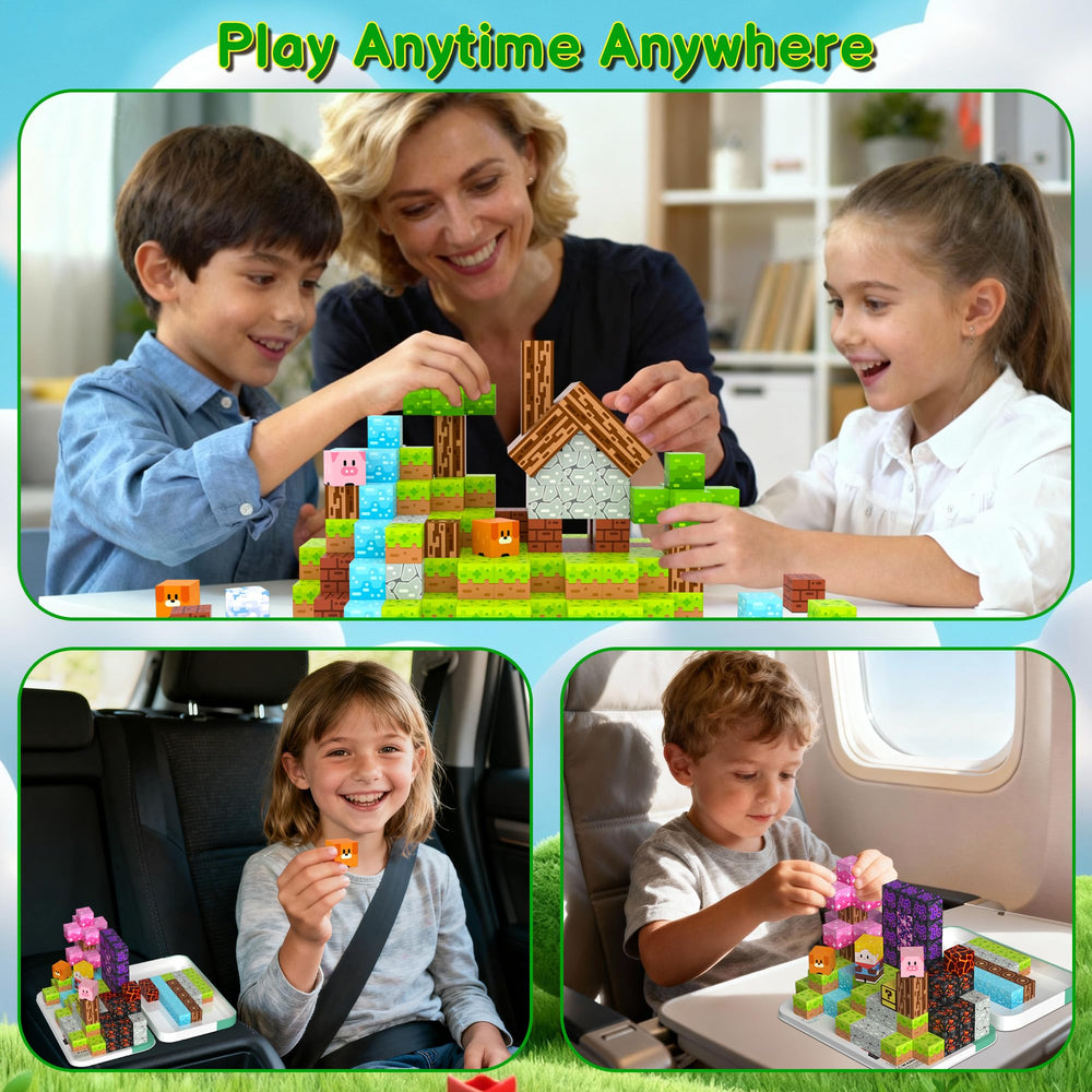 iLacven Magnetic Blocks compatible with hands-on STEM learning experiences