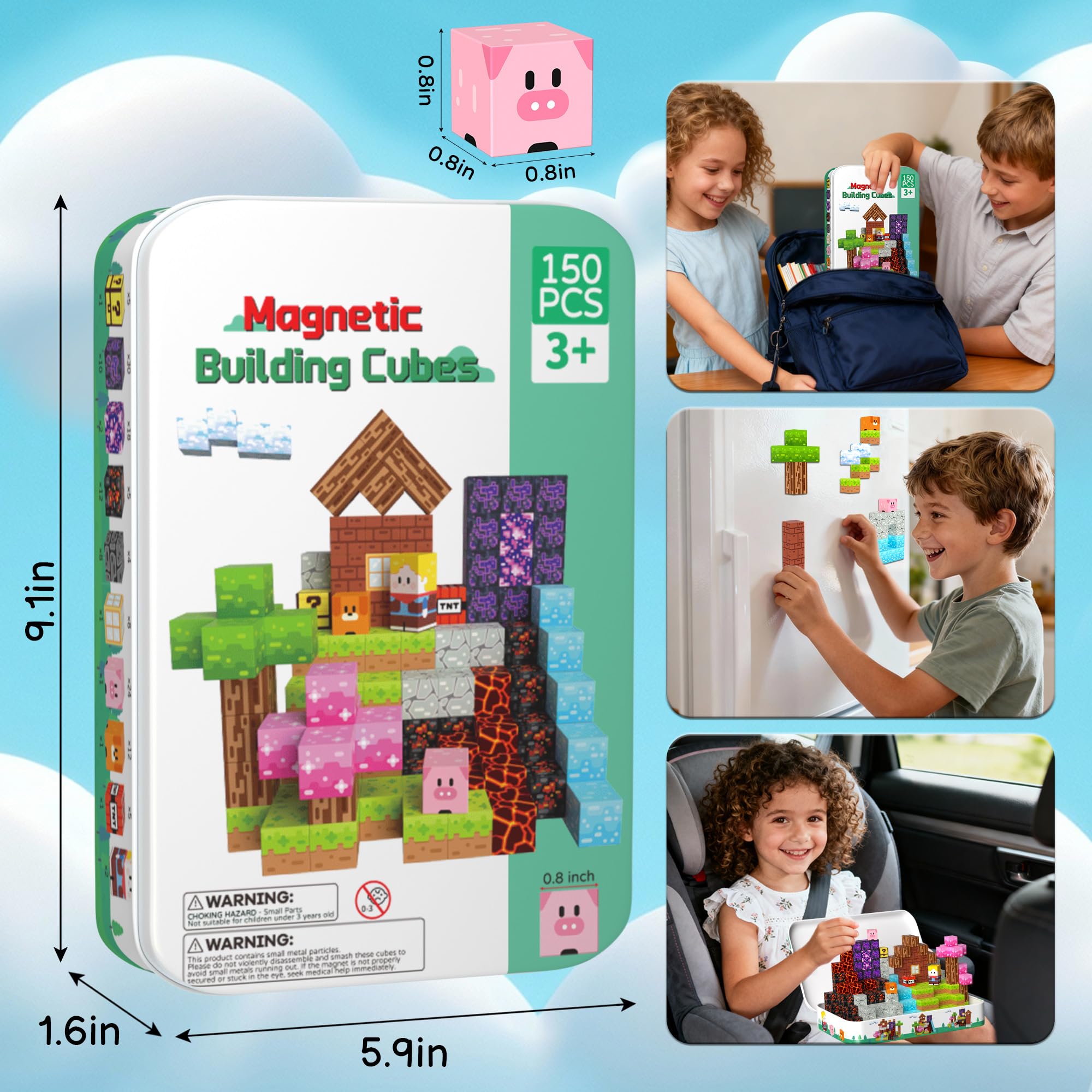 iLacven open-ended magnets for creative building and problem-solving sessions