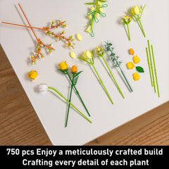 iLacven Permanent bouquet decor for shelf or desk display.