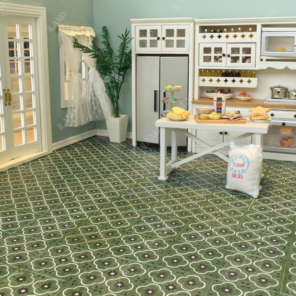 iLAND dollhouse flooring close-up texture, ultra-thin and highly realistic.