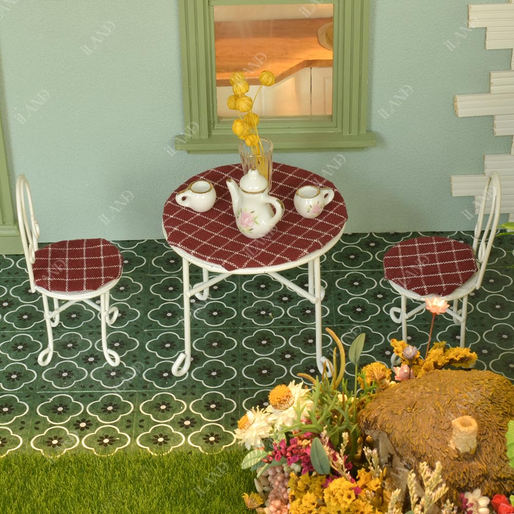 iLAND dollhouse flooring 20x24 cm coverage per set, easy to plan layouts.