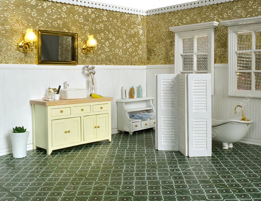 iLAND dollhouse flooring compatible with 1:12–1:6 scales for seamless fit.