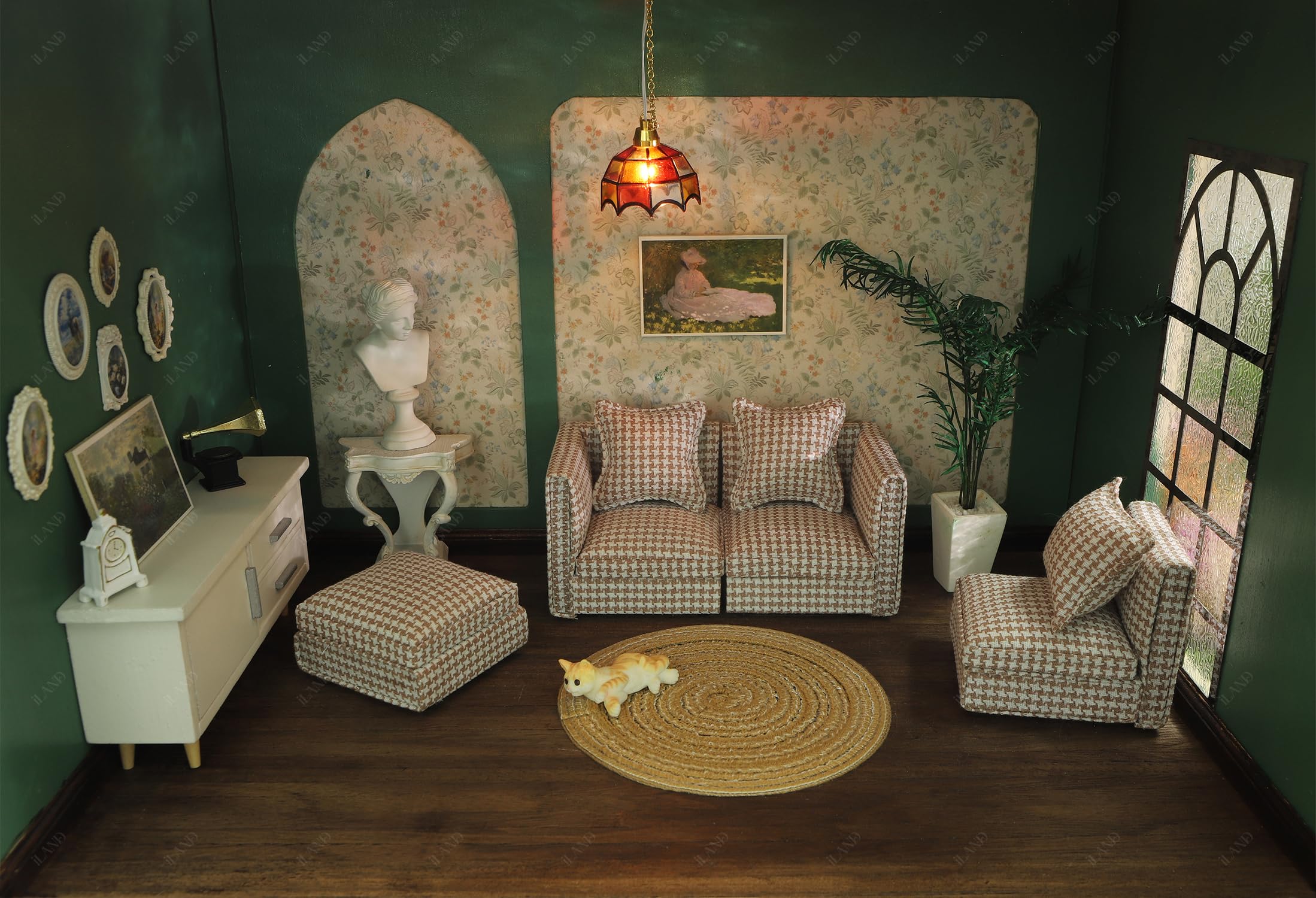 Handcrafted iLAND miniature furniture reflects skilled handiwork and authenticity.