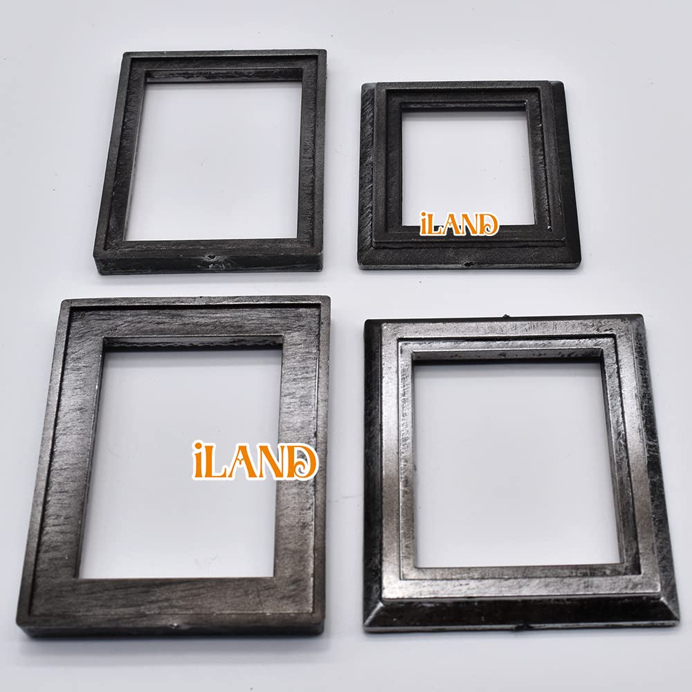 iland matte-silver frame detail highlighting tiny ornate edges