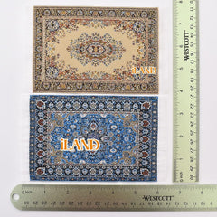 iland dollhouse rug packaging safeguards delicate weave during transit and handling.