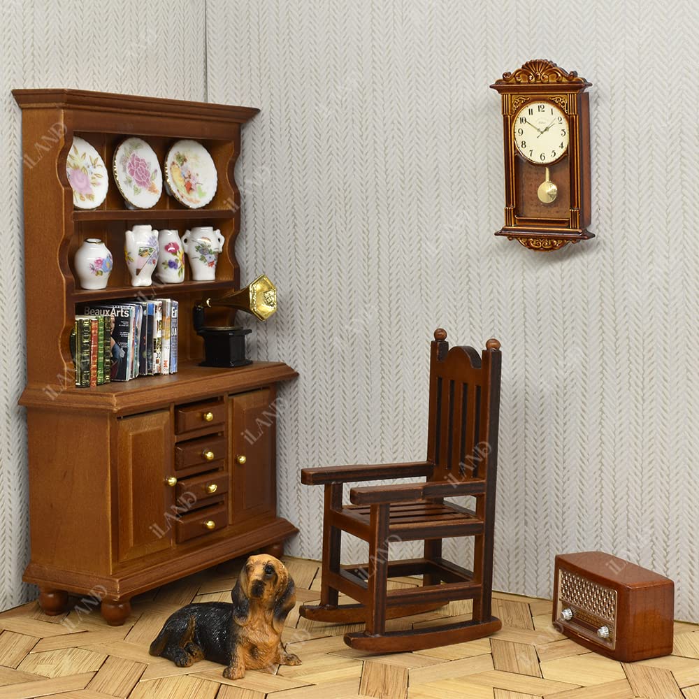 iland 1:12 scale mini dogs for realistic dollhouse tabletop displays.