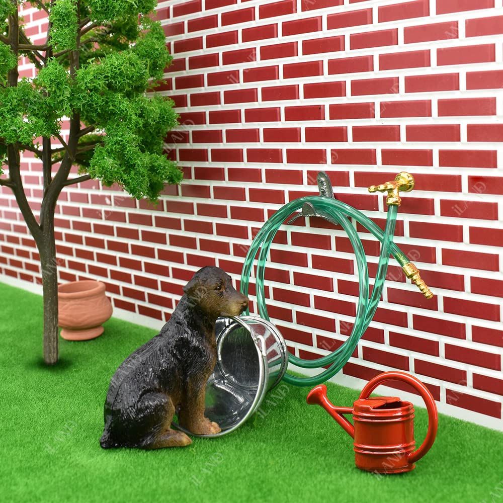 iland dollhouse dogs used as cake toppers for dog-themed celebrations.