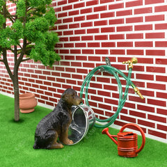 iland dollhouse dogs used as cake toppers for dog-themed celebrations.