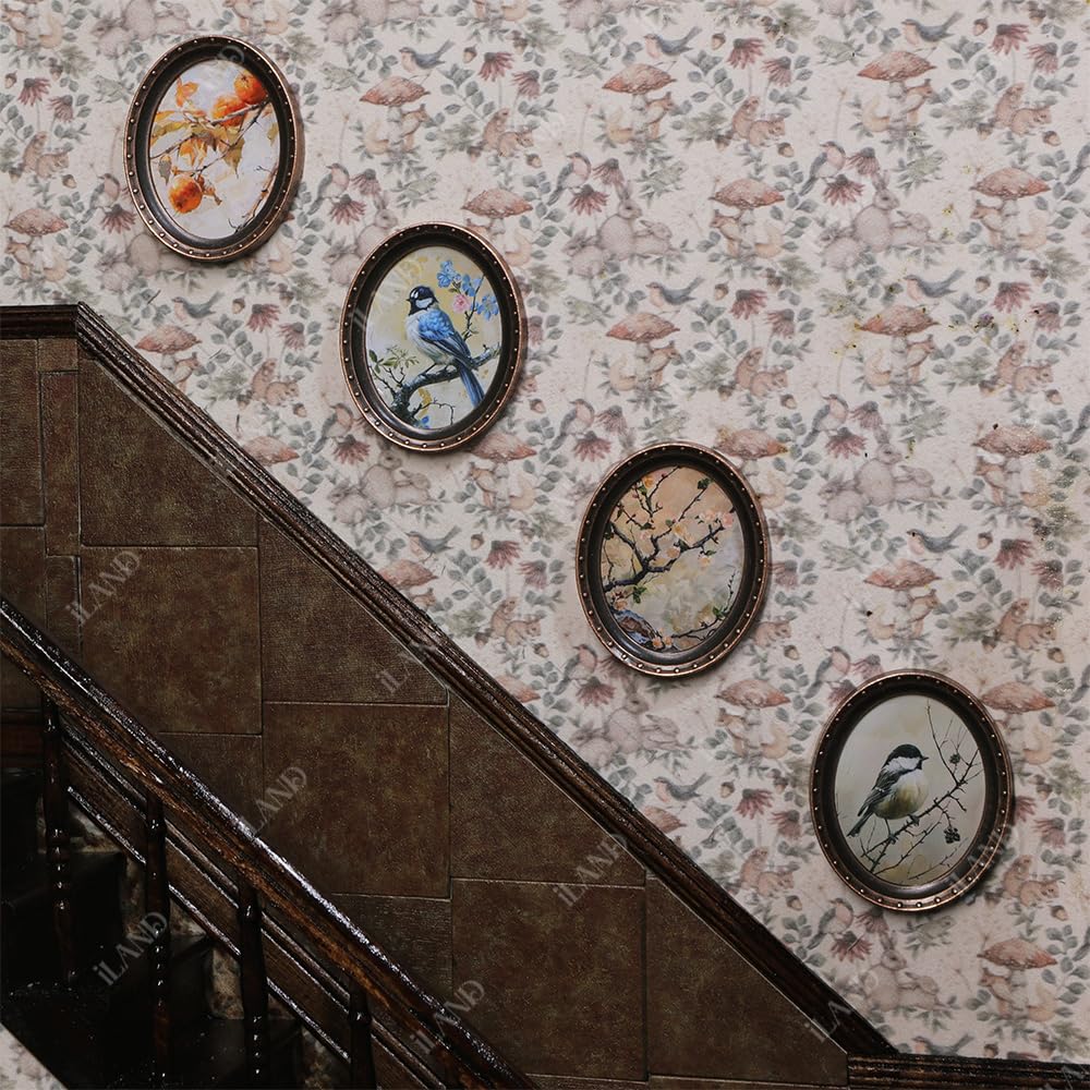 iland 1/12 scale frames highlight still-life paintings with refined metal detailing for tiny spaces.