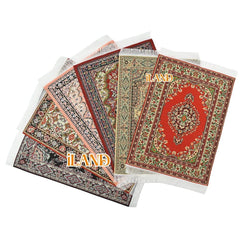 iLAND packaging protects mini rugs during shipping.