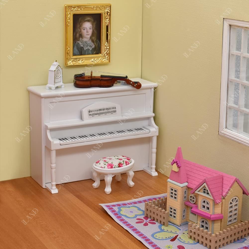 iLAND dollhouse rug in living room setup adds cozy color and texture.