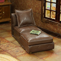 iLAND 1/12-scale couch complements dollhouse decor and storytelling scenes.