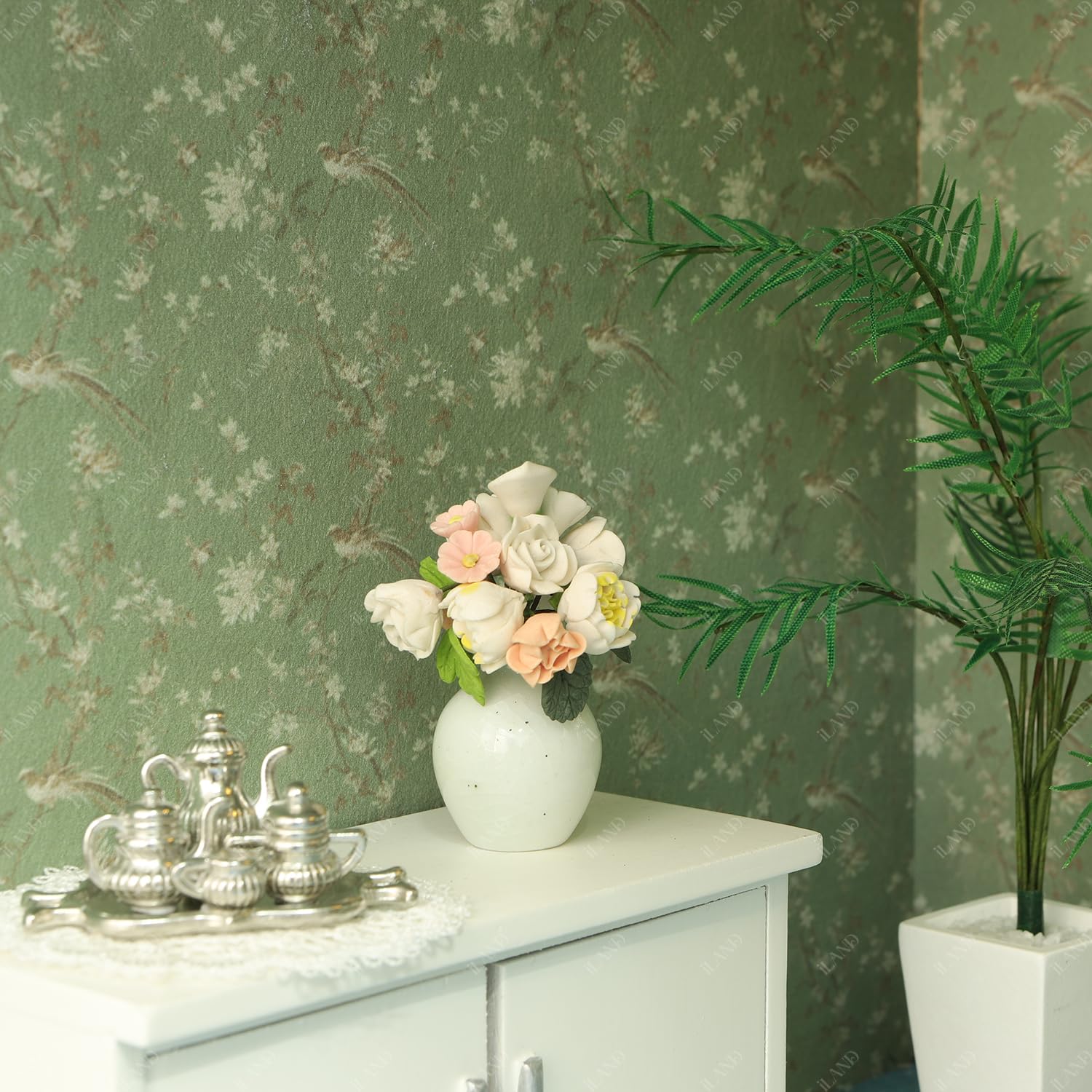 iland dollhouse wallpaper easy to trim and install for hobbyists