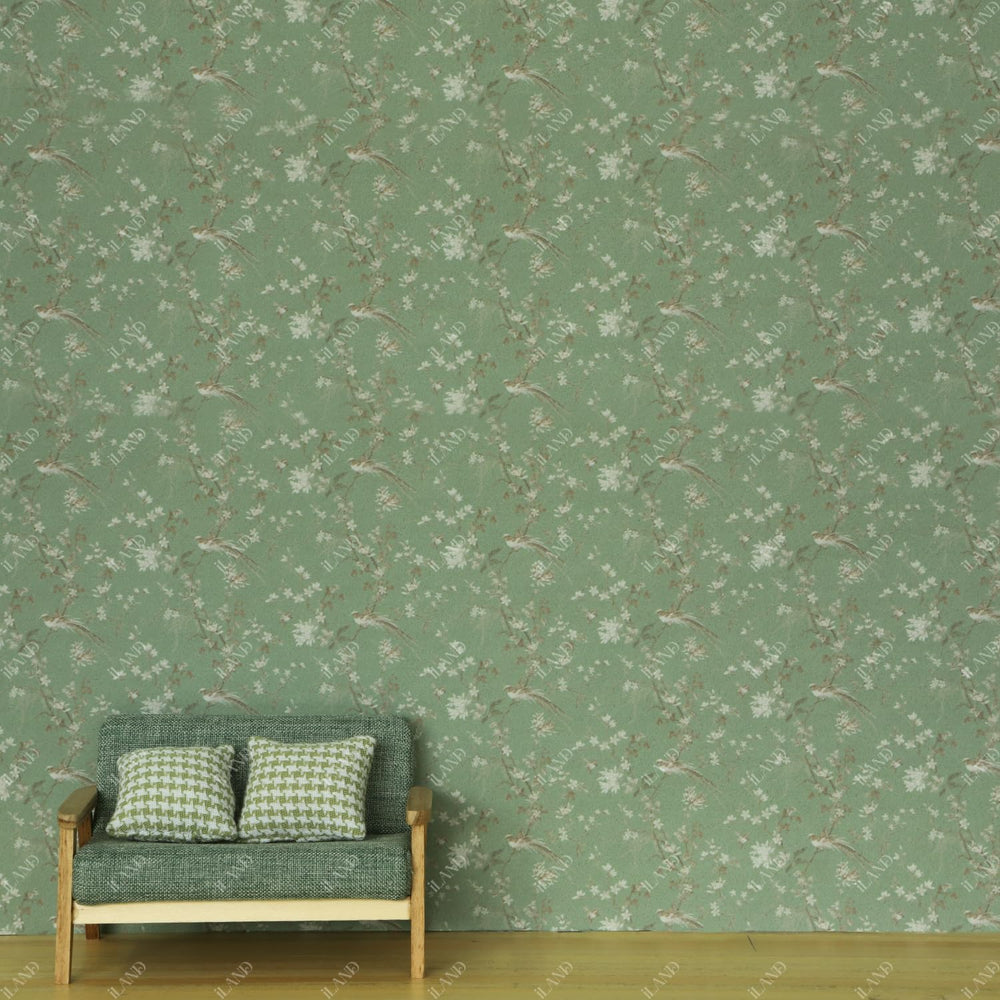 iland dollhouse wallpaper soft fabric texture creates realistic walls for 1:12 scale
