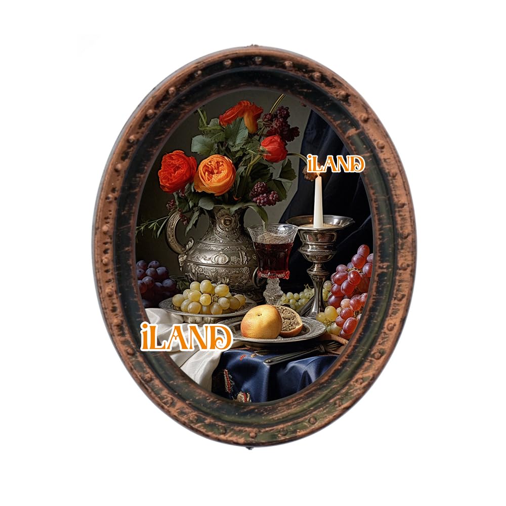 iland dollhouse artwork Freuds Roses in Candlelight evokes intimate ambiance.