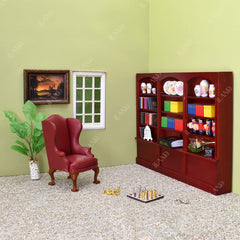iland gold frame detail enhances tiny furniture displays with luxury