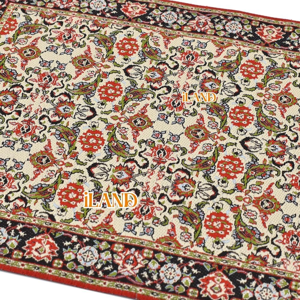 iland rug fringe detail adds authentic touch; some options are non-fringed.