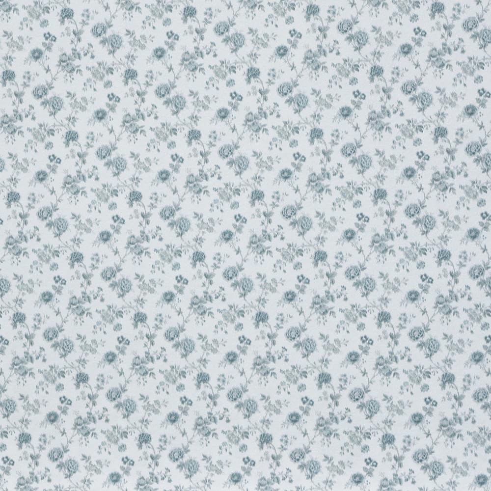 iLAND Originality Blue Rose wallpaper for 1:12 dollhouses adds serene color and realism.