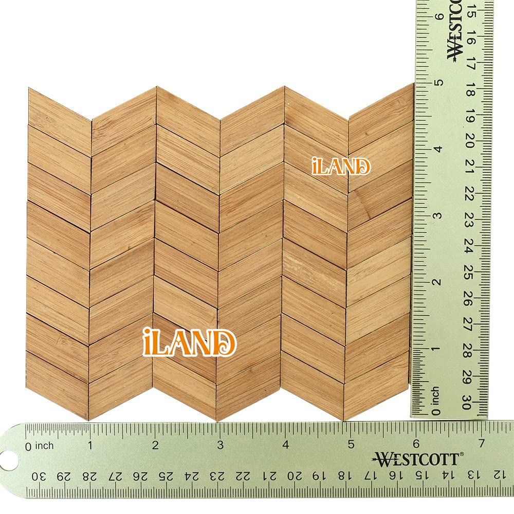 iland varnished bamboo floorboards, 1:12 scale, ideal for free-form splicing and creative layouts