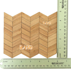 iland varnished bamboo floorboards, 1:12 scale, ideal for free-form splicing and creative layouts