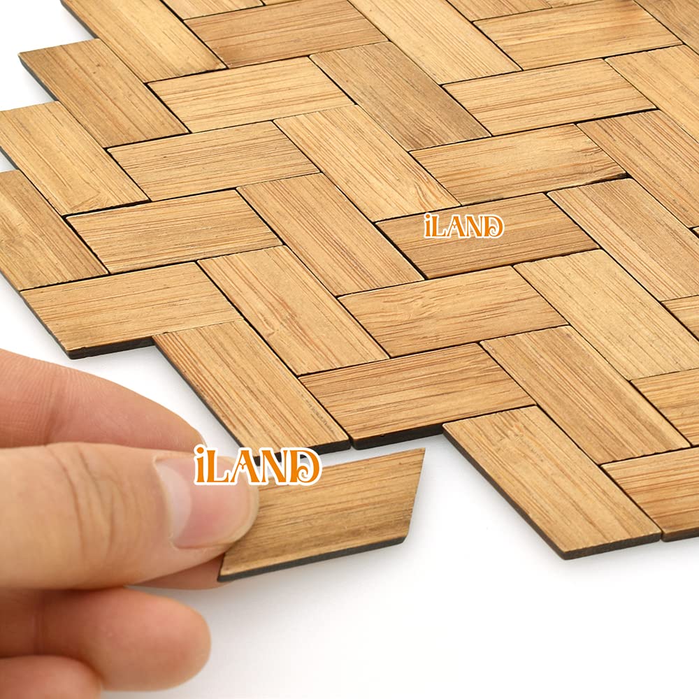 High-quality bamboo provides durable, eco-friendly dollhouse flooring